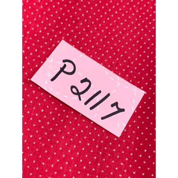 Red Polka Dot Cotton Fabric 1/2 Yards 44" Wide Quilting Sewing - Picture 10 of 10